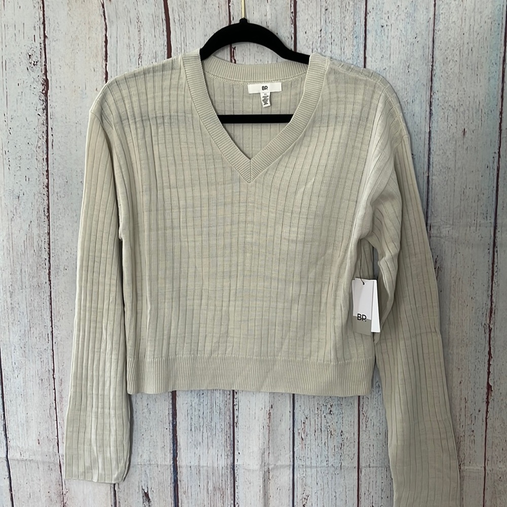 NWT Ivory v neck sweater from BP